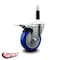 Service Caster 4'' Blue Poly Swivel 7/8'' Expanding Stem Caster Total Lock Brake SCC-EXTTL20S414-PPUB-BLUE-78 - alternate 4